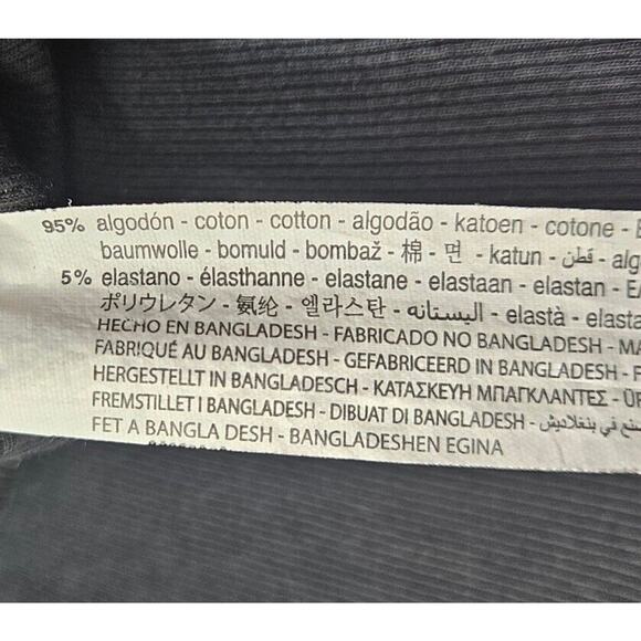 Zara Womens Dress Medium Black Ribbed Crew Neck Ruched Sides Knit Mini Short - Picture 11 of 11